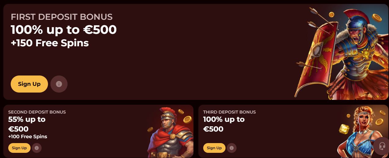 Rivendica bonus primo deposito fino 500 euro con giri gratuiti